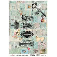 Декупажна карта на рисовому папері Cadenсe Rice Paper А4 Decoupage А4 №455