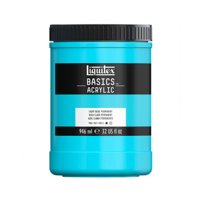 Акрилова фарба Liquitex BASICS, 946 мл, Синій перманентний