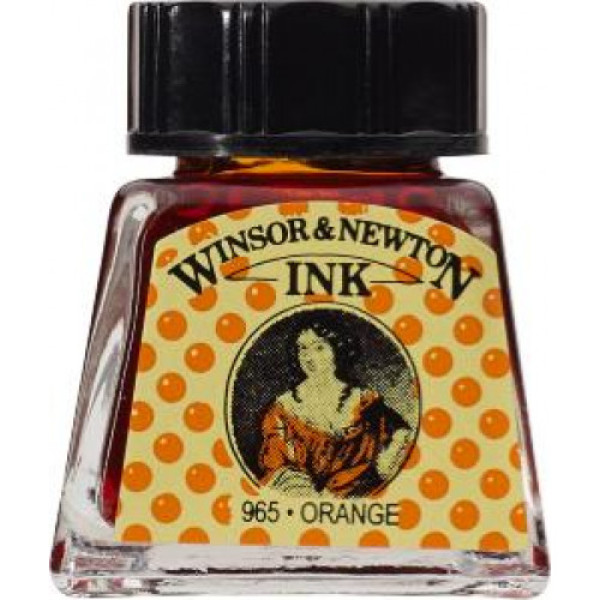 Туш художня Winsor Newton Drawing Inks 14 мл №449 Помаранчевий