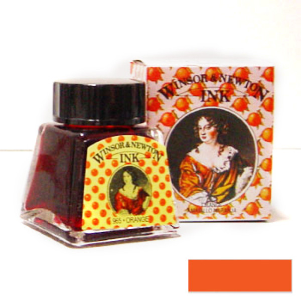 Туш художня Winsor Newton Drawing Inks 14 мл №449 Помаранчевий