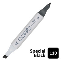 Маркер двосторонній спиртовийCopic Marker, № 110 Special black Вугільно-чорний