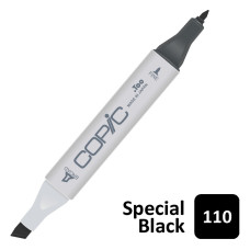 Маркер спиртовой двусторонний Copic Marker, № 110 Special black Угольно-черный