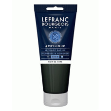 Акрилова фарба Lefranc Fine Acrylic Color 200мл, 271 Mars black Чорний марс