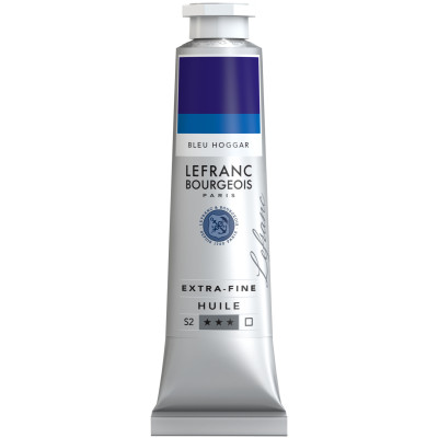 Олійна фарба Lefranc Extra Fine 40 мл №036 Phthalo deep blue Фталоціаніновий глибокий синій