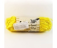 Рафія в мотках Folia Raffia-natural quality 50 гр, № 12 Lemon yellow Лимонно-жовтий