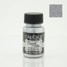 Акрилова фарба металік для скла та кераміки Cadence Dora Glass Metallic Porcelain Paint, 50 мл №3132 Срібло