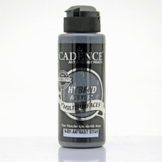 Універсальна акрилова фарба Hybrid Acrylic for Multisurfaces Cadence № 91, 120 мл, Антрацит чорний Антрацит