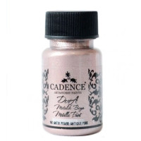 Акриловая краска металлик Cadence Dora Metallic Paint, 50 мл, Античный розовый
