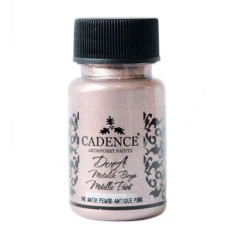 Акрилова фарба металік Cadence Dora Metallic Paint, 50 мл, Античний рожевий