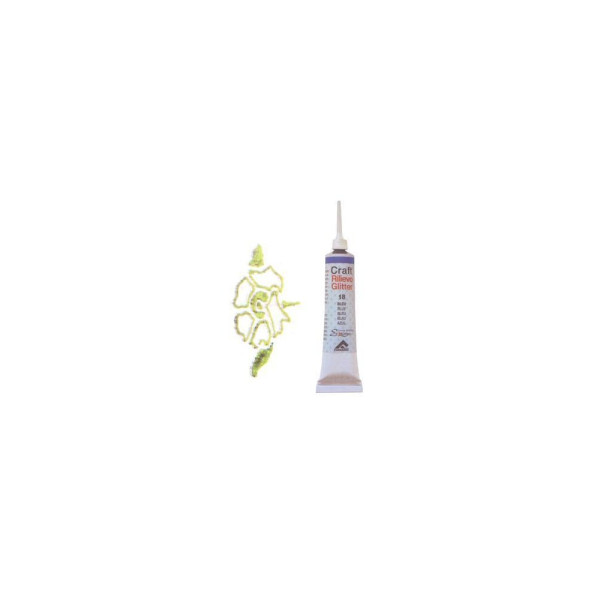 Контур рельефный глиттерный Ferrario Craft Rilievo Glitter 20 мл, №022 Chartreuse (Шартрез)
