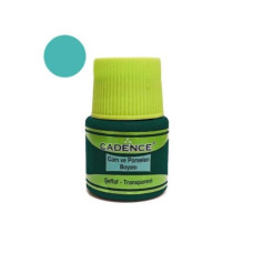 Краска для стекла Cadence Vitrail Paint, 45 мл, Голубая прозрачная