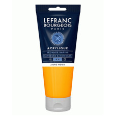 Акрилова фарба Lefranc Fine Acrylic Color 200 мл, 212 Indiane yellow Індійський жовтий