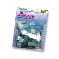Мозаїка глітерна Folia Glitter, 45 г/м2, 10x10 мм, 190 шт № 02 Blue Синій