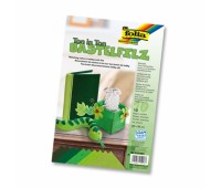 Набір фетру Folia Hobby Craft Felt, 20x30 см, Green Асорті, зелені відтінки, 10 аркушів