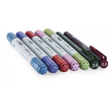 Набір спиртових маркерів з лайнерами Copic Ciao Set Doodle Kit Nature, Колір природи 5+2 шт