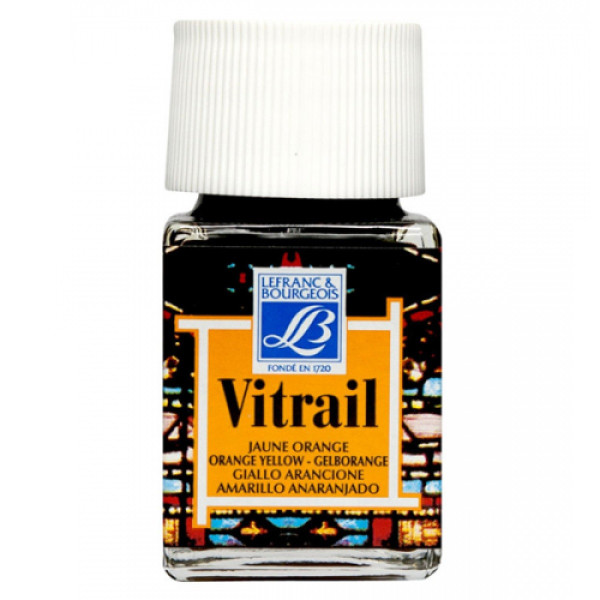 Вітражна фарба Vitrail 50 мл №231 Оранжево-жовтий