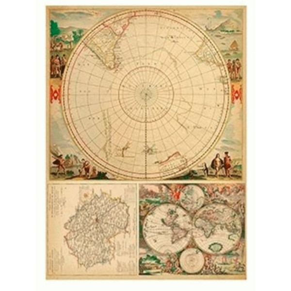 Декупажна карта на рисовому папері Rice Paper Decoupage Cadence, №3, №214