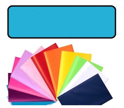 Бумага оберточная тишью однотонная Folia Tissue Paper 20 г/м2, 50x70 см, 13 листов, №30 Blue Синий