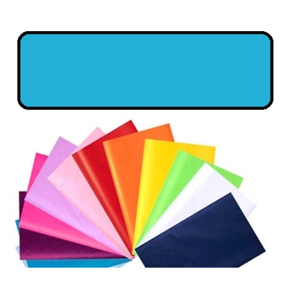 Папір обгортковий тишком однотонний Folia Tissue Paper 20 г/м2, 50x70 см, 13 аркушів, №30 Blue Синій
