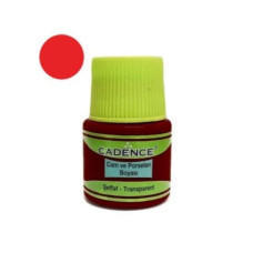 Фарба для скла прозора Vitrail Paint Cadence, 45 мл, Червона