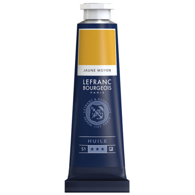 Краска масляная Lefranc Fine 40 мл, № 198, Medium Yellow Средний Желтый