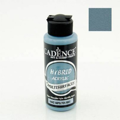 Универсальная акриловая краска Hybrid Acrylic for Multisurfaces Cadence № 42, 120 мл, Napoleon Blue Наполеоновский синий