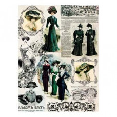Декупажная карта на рисовой бумаге Cadenсe Rice Paper А4 Decoupage №46