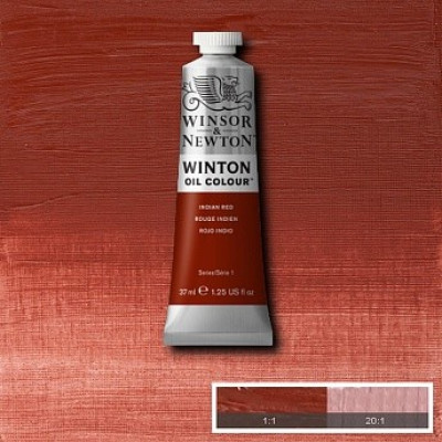Масляна фарба Winsor Newton Winton Oil Colour 37мл №317 Indian red Індійський червоний