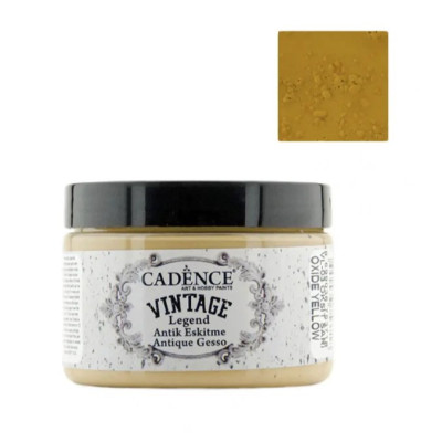 Акрилова фарба-грунт із ефектом старіння Cadence Vintage Legend, 150 мл, Жовтий