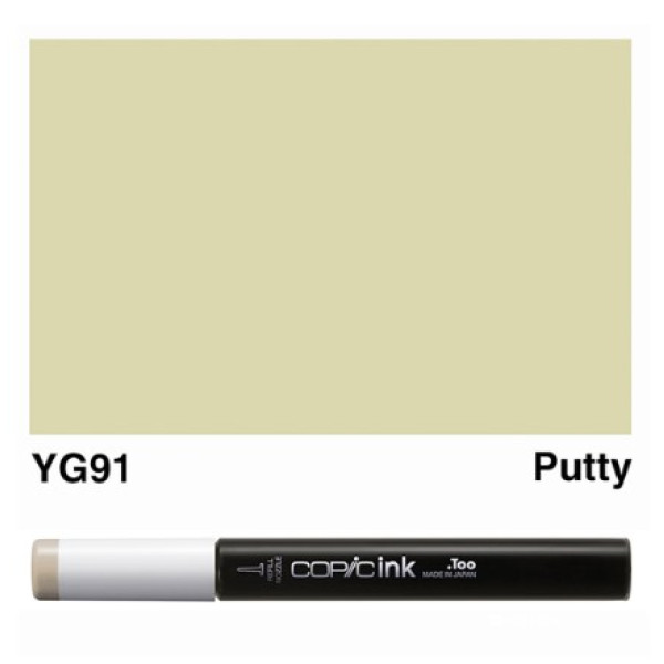 Заправка для маркерів COPIC Ink, YG91 Putty Шпаклівка, 12 мл