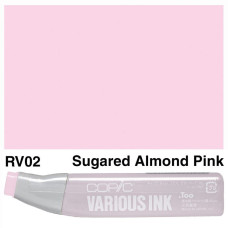 Чорнило для маркерів Copic Various Ink, RV-02 Sugared almond pink Мигдально-рожевий