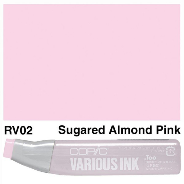 Чернила для маркеров Copic Various Ink, RV-02 Sugared almond pink Миндально-розовый