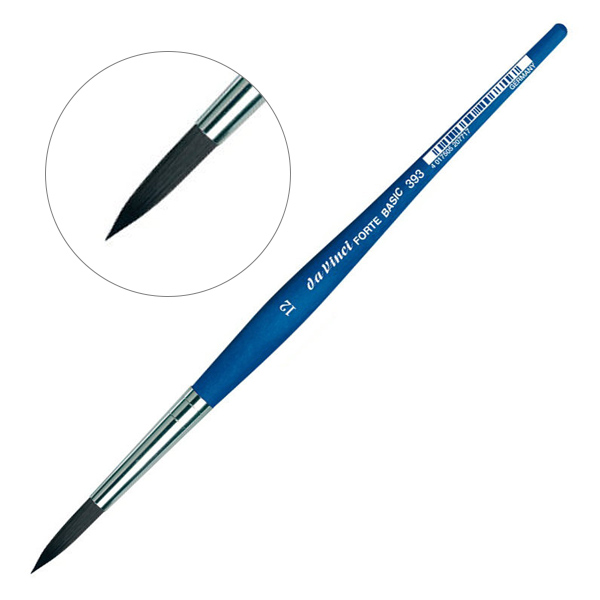 Пензель кругла синтетика DaVinci 393 Fit for Hobby School, № 12