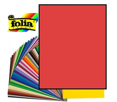 Двухсторонний декоративный картон фотофон Folia Photo Mounting Board 300 г/м2,50x70 см №19 Hibiscus Ярко-красный