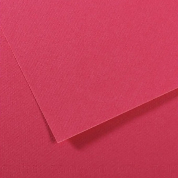 Папір пастельний Canson Mi-Teintes 160 г/м2 50x65 см №114 Raspberry Малиновий