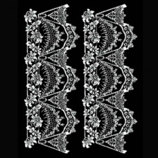 Cadence кружевной трансфер белый Water Application Lace Transfer White 17х25 см DT-023W