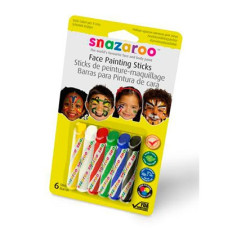 Универсальный набор для аквагрима Snazaroo Unisex 6 face painting sticks set, 6 мелков