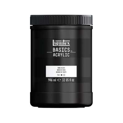 Акриловая краска Liquitex BASICS, 946 мл, Марс черный
