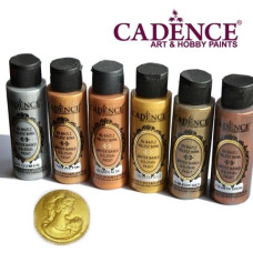 Акриловая краска с эффектом золочения Cadence Waterbased Gilding Paint, 70 мл, Супер золото