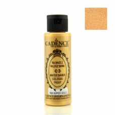 Акриловая краска с эффектом золочения Cadence Waterbased Gilding Paint, 70 мл, Супер золото