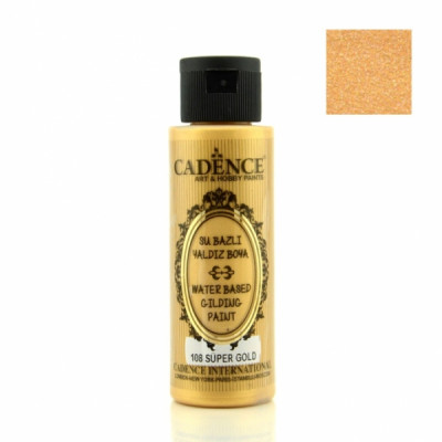 Акрилова фарба з ефектом золочення Cadence Waterbased Gilding Paint, 70 мл, Супер золото