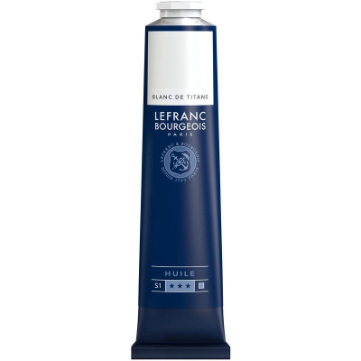 Фарба масляна Lefranc Fine 150 мл №008 Titanium White Титанові Білила