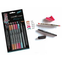 Набір маркерів Copic Ciao Manga 7, набір 5+1 лайнер