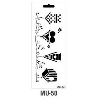 Трафарет серія MU Mix Media Stensil 15х25 см. Cadence MU-50