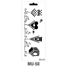 Трафарет серия MU Mix Media Stensil 15х25 см Cadence MU-50