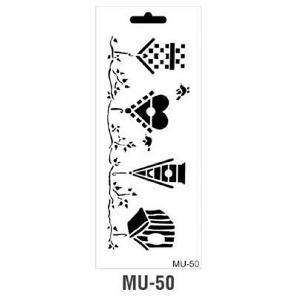 Трафарет серія MU Mix Media Stensil 15х25 см. Cadence MU-50