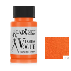 Фарба по шкірі Cadence VOGUE LEATHER PAINT, 50 мл, Помаранчевий