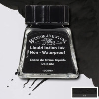 Туш Drawing Inks Winsor Newton 14 мл, Liquid Indian (Індійський чорний)