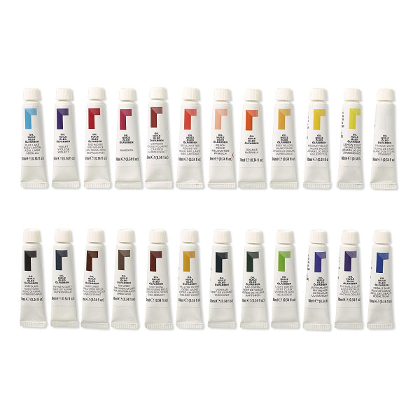 Набор масляных красок Reeves Oil Colour Set 10 мл, 24 цветов 8591008