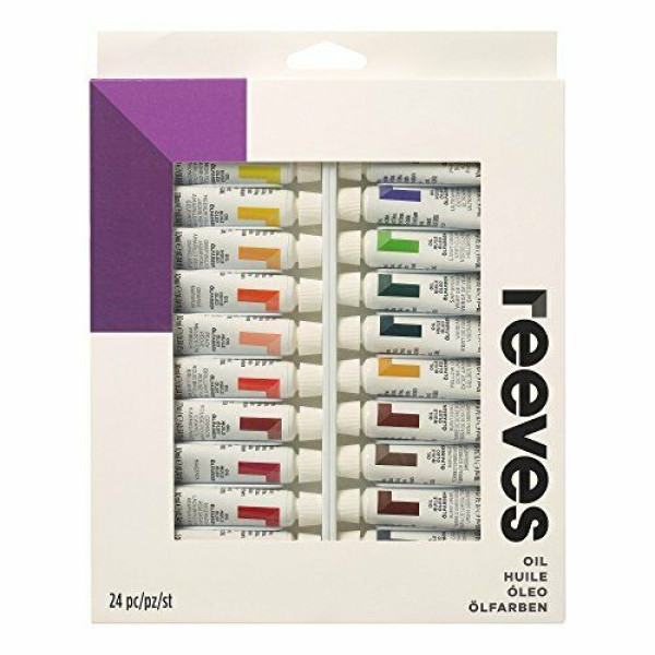 Набор масляных красок Reeves Oil Colour Set 10 мл, 24 цветов 8591008